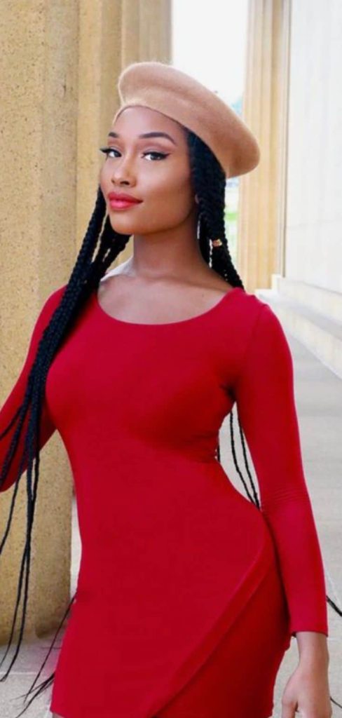 BLACK GIRL braid outfit beret