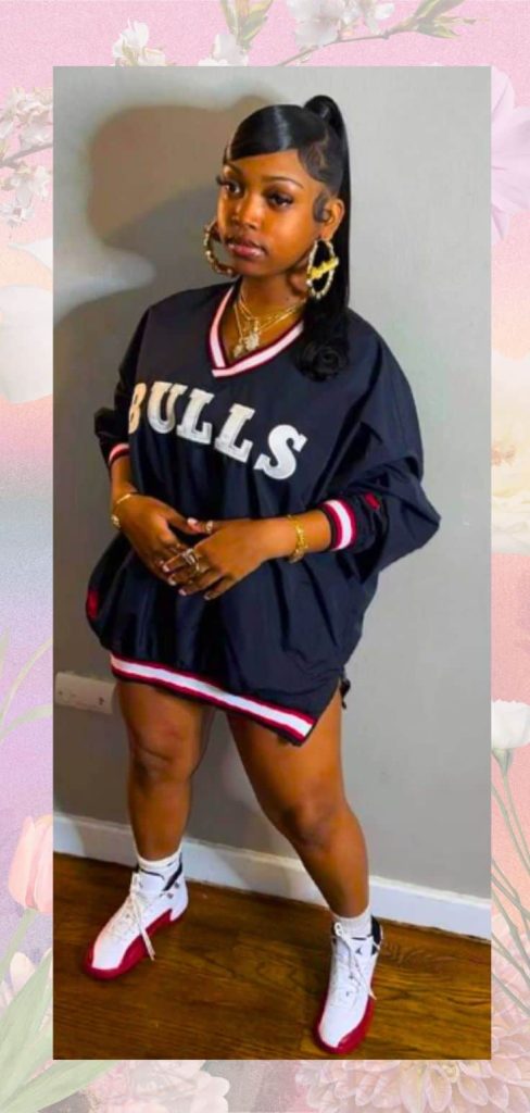 Black dress Freaknik outfit idea