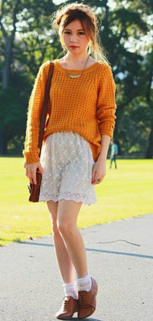 feminine oxford shoes outfit