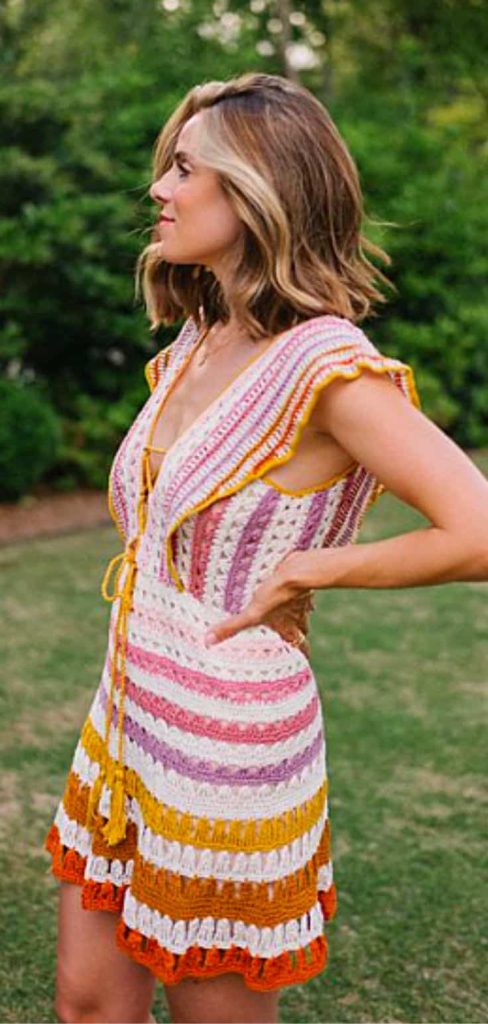 crochet dress luau party outfit