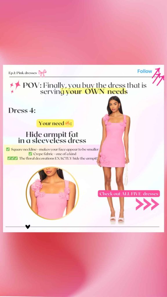 how to hide armpit fat in dress