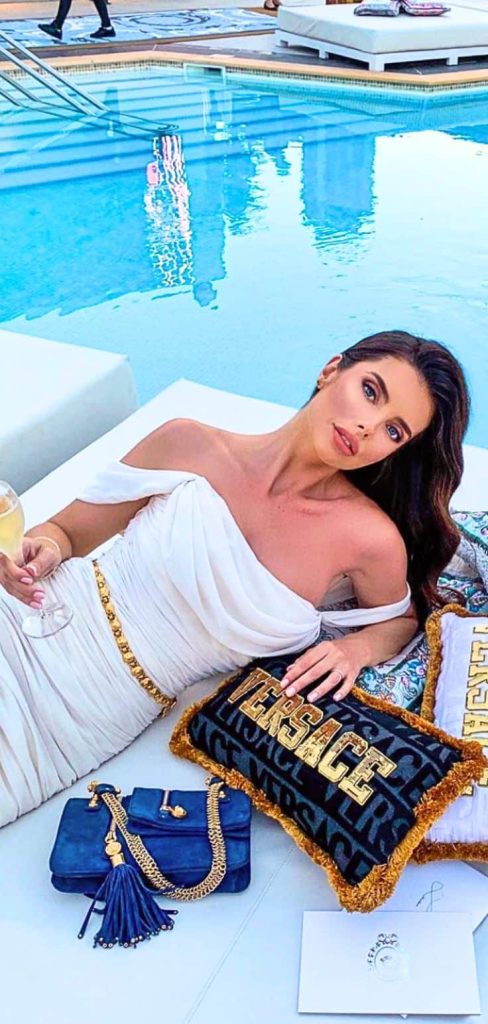 Classy white Versace outfit ideas