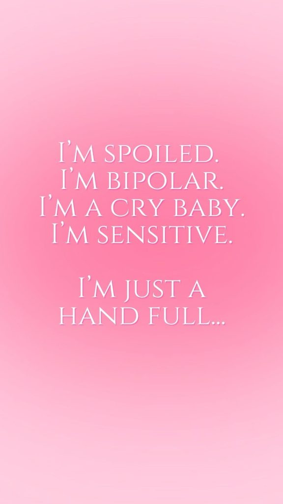 Pink I'm a cry baby wallpaper