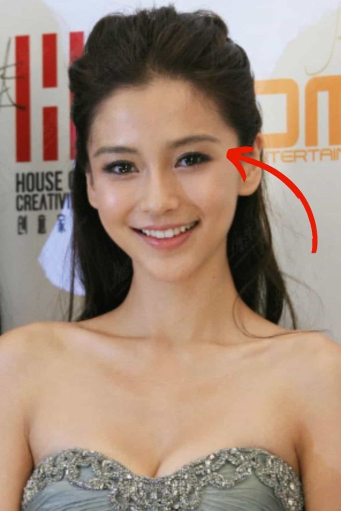 look innocent with soft eyebrows