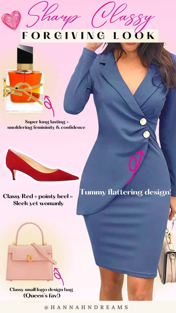 LTK sharp classy peplum dress collage