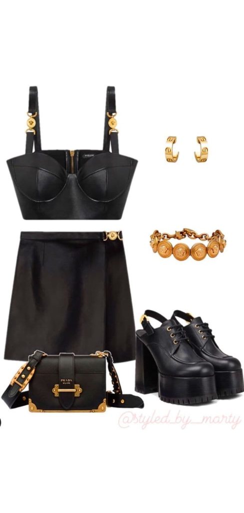 Versace-inspired outfits