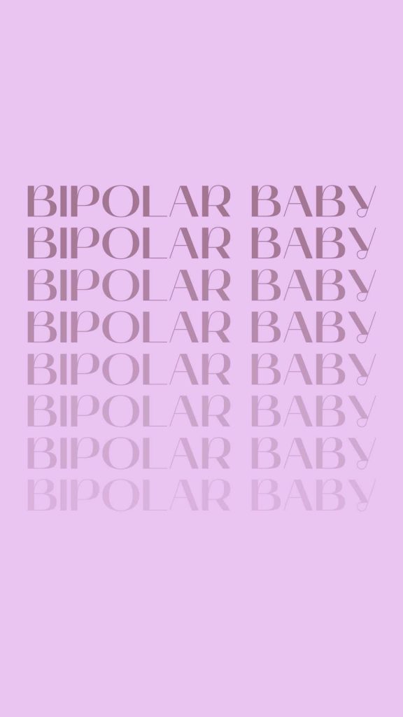 Bipolar baby purple wallpaper