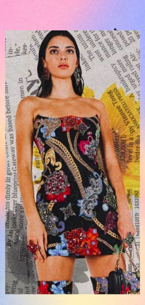Versace Heavy embellishment dress