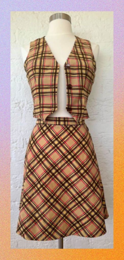 The 90s matching plaid co-ord sets