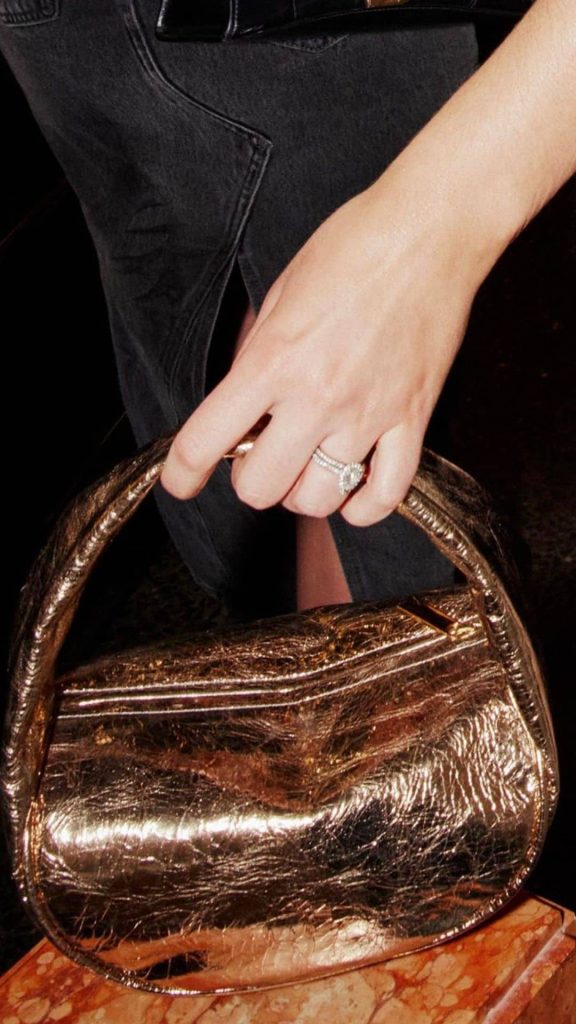 metallic handmade handbags