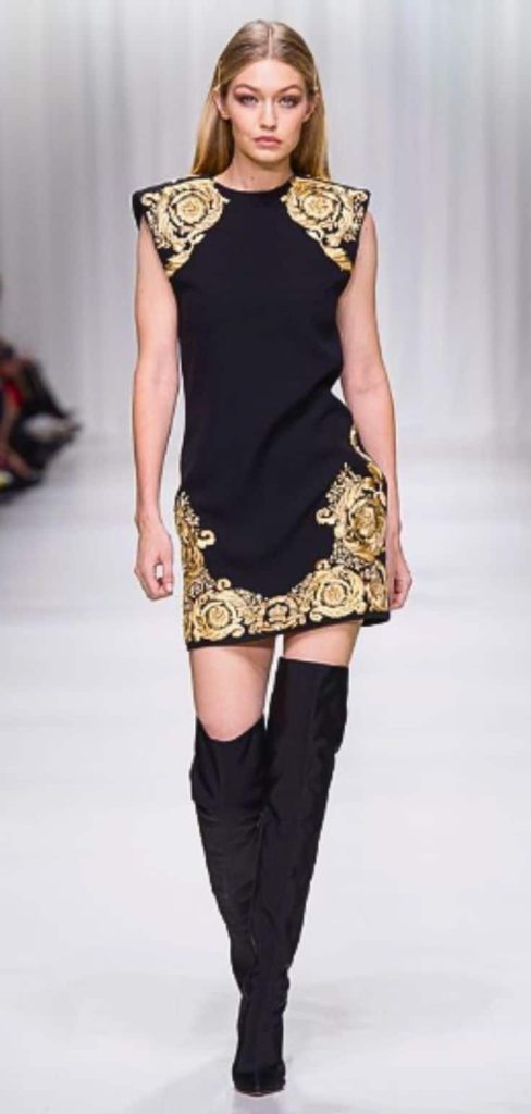 Versace Baroque Print dress