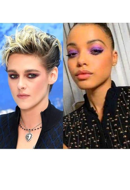 what to wear with purple eyeshadow