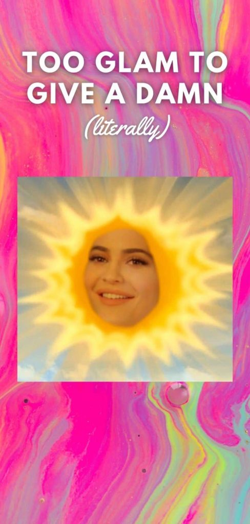 Kylie Jenner's funny wallpaper