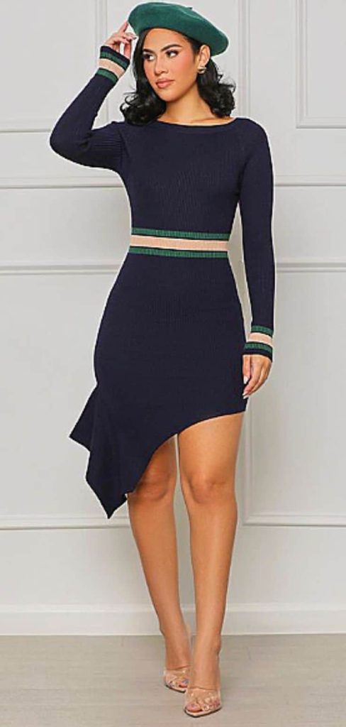 what to wear knitted skirt