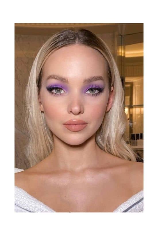 purple eyeshadow outfit ideas