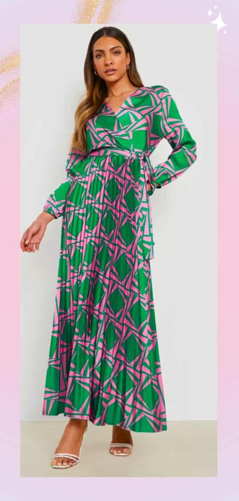 vibrant print dress vacation tropical