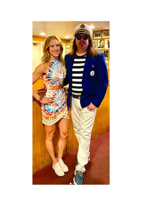 80s yacht tie-dye attire