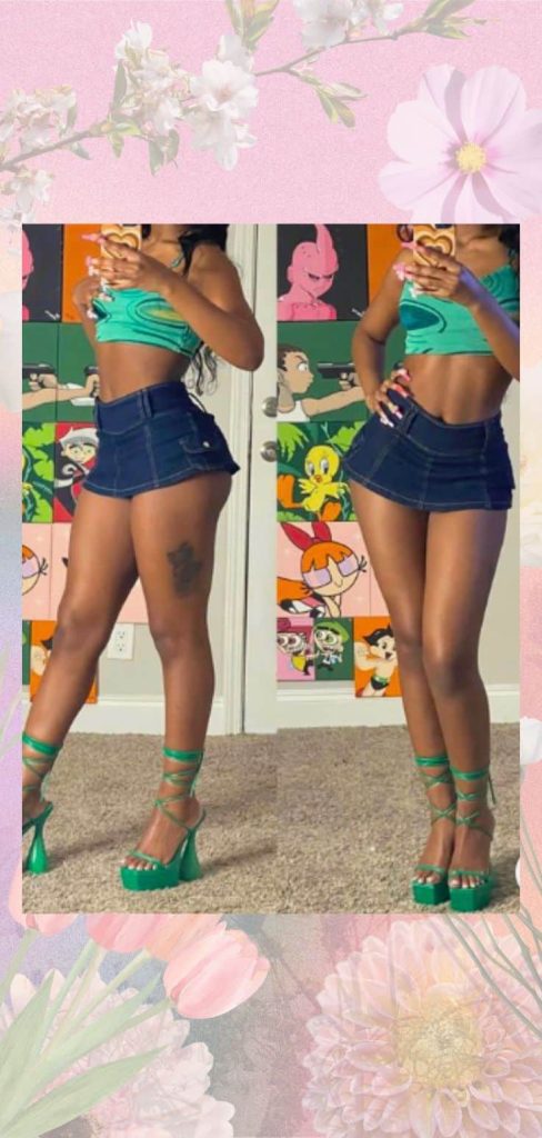 retro party black girl outfit