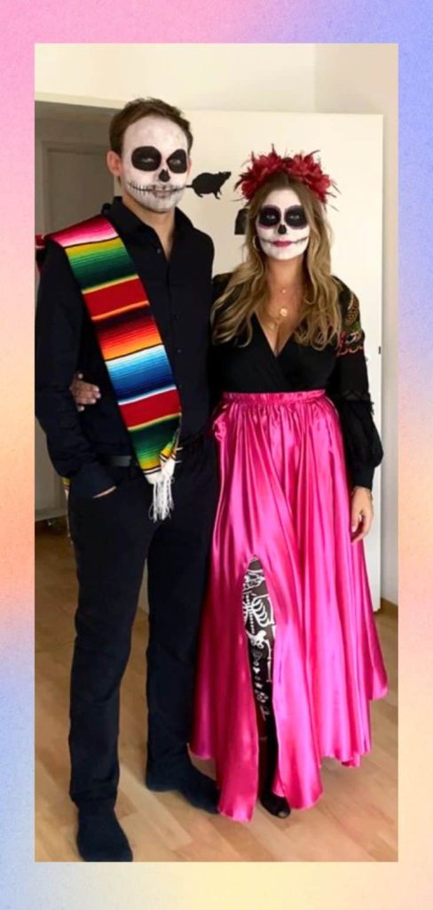 Sugar Skull couple costume