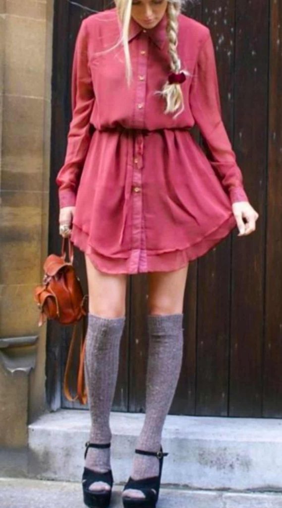 knee high socks birthday outfit