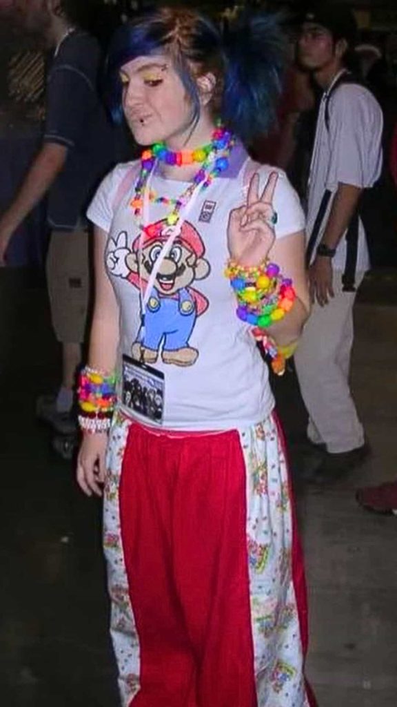 90s rave bracelets colorful