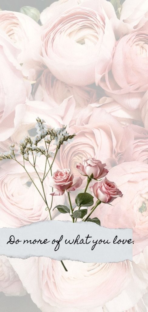 Pressed flower wallpaper