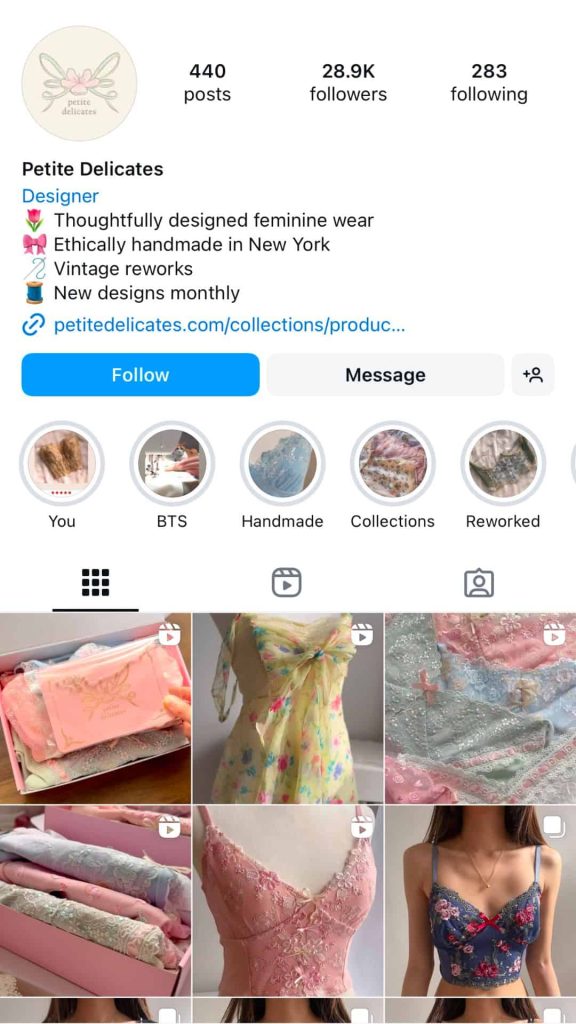 Instagram feminine wear clothing