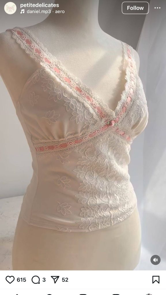 white lace top