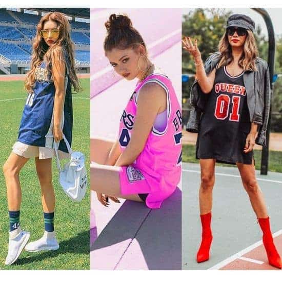 basketball jersey outfits for ladies,
