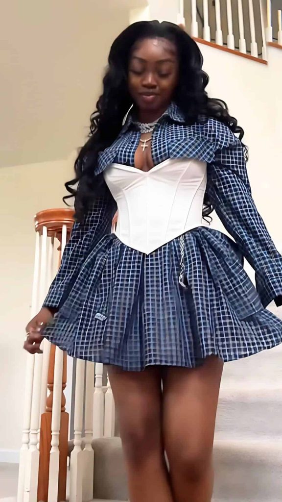 black girl birthday corset outfit