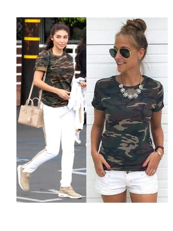 cute camo shirt outfit ideas