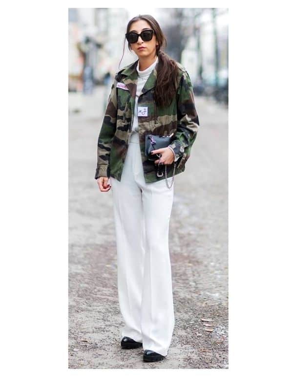 camo jacket outfit ideas