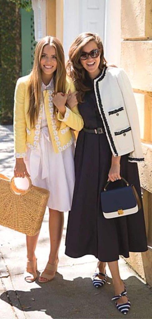 how to wear Chanel-style tweed jacket