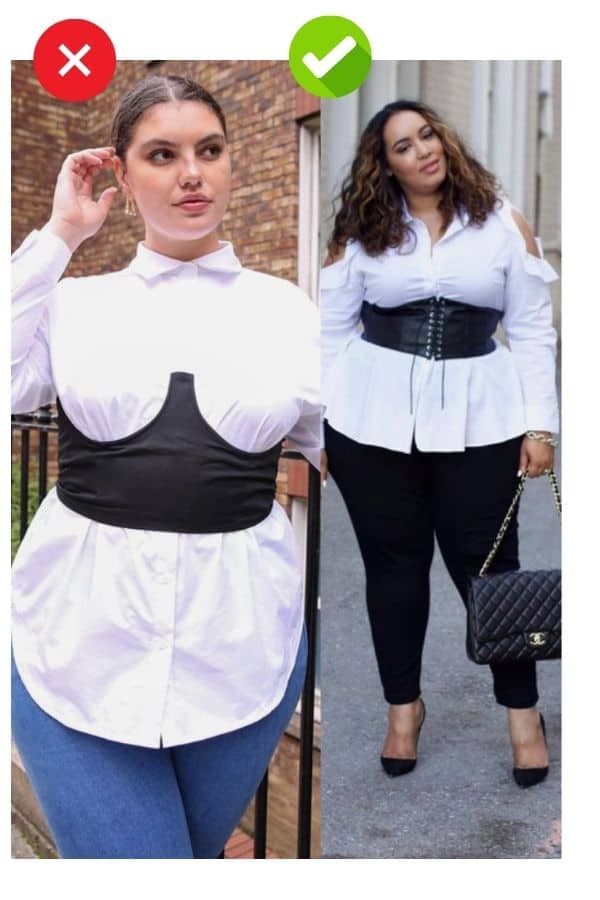 How to dress slimmer plus size