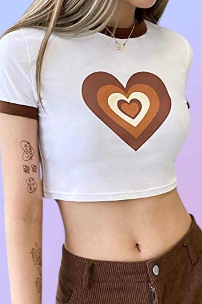 Y2K Crop tee music festival