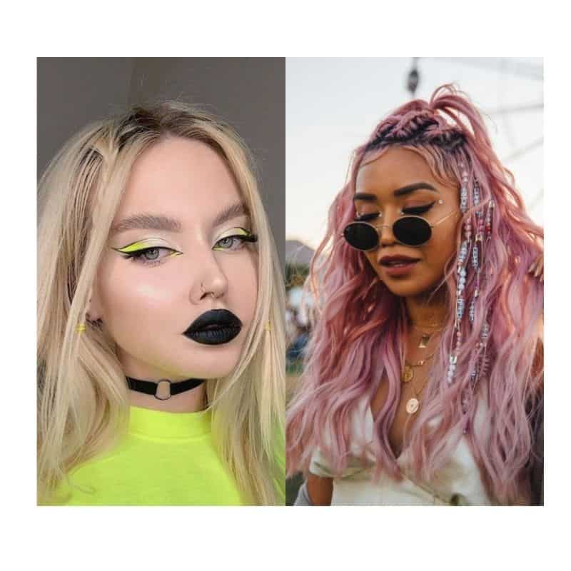 rave party hairstyle