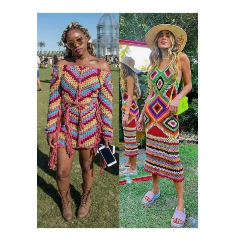 crochet dress rave party