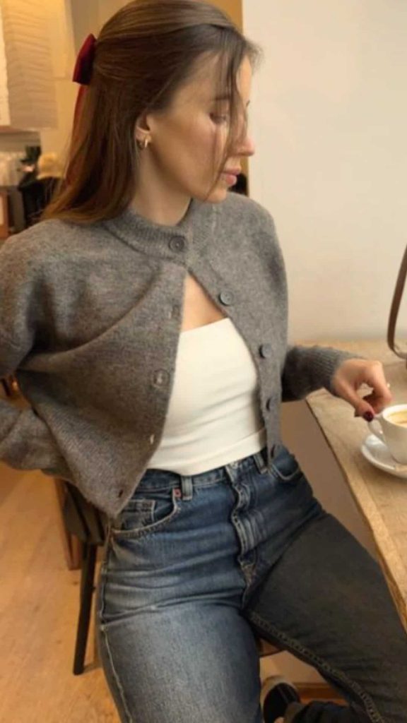 ways to wear cardigan