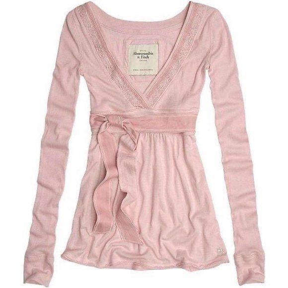 pink empire waist tops