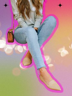 flat shoes jeans outfits