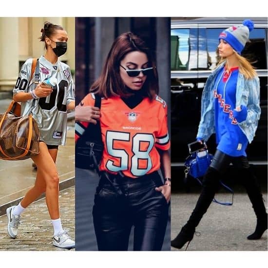 football jersey outfit girl, football jersey outfit ideas