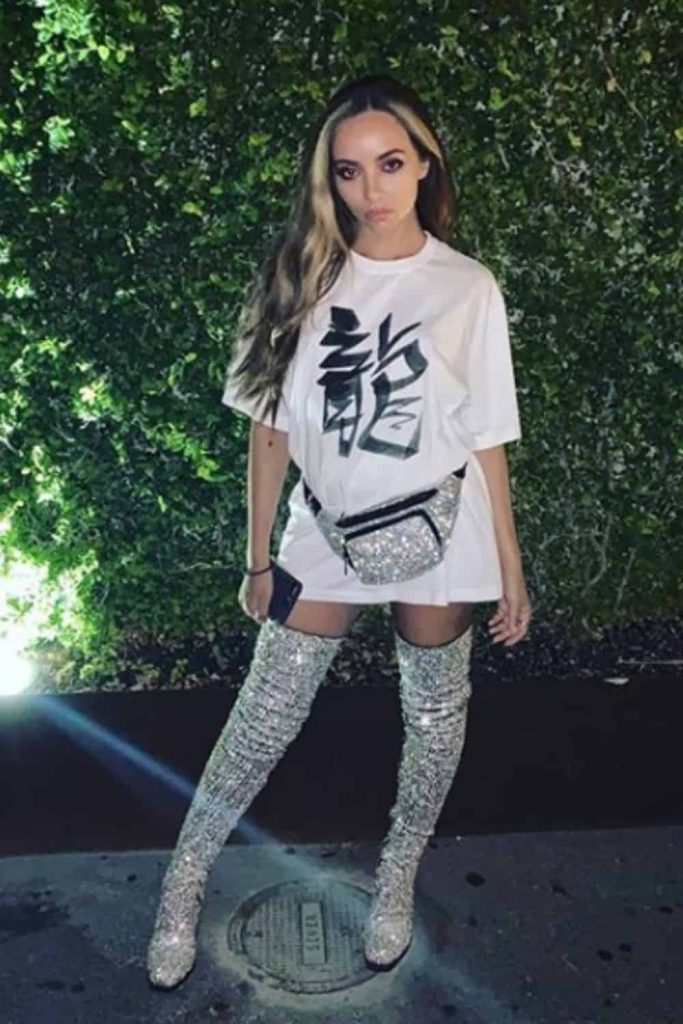 THIGH-HIGH RHINESTONE BOOTS