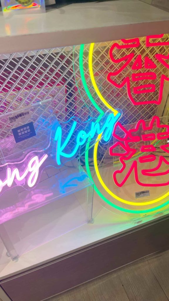 Hong Kong neon light souvenir