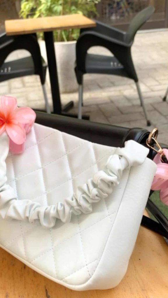 aesthetic fower clip and bag