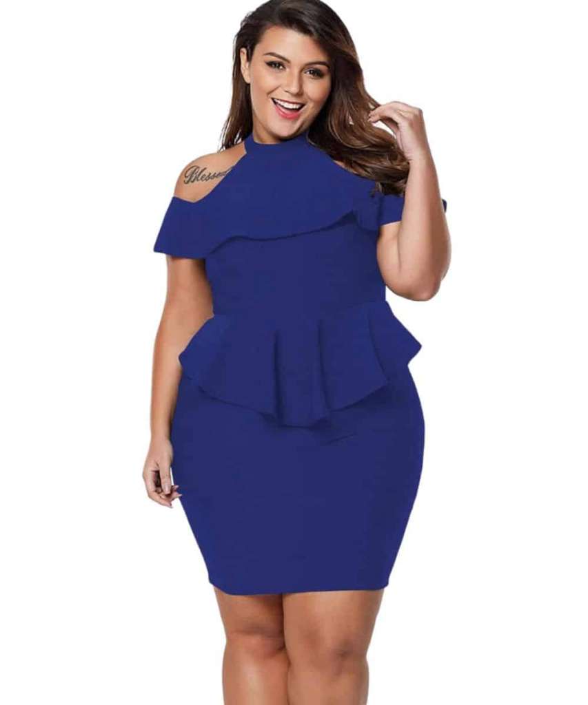plus size peplum dress
