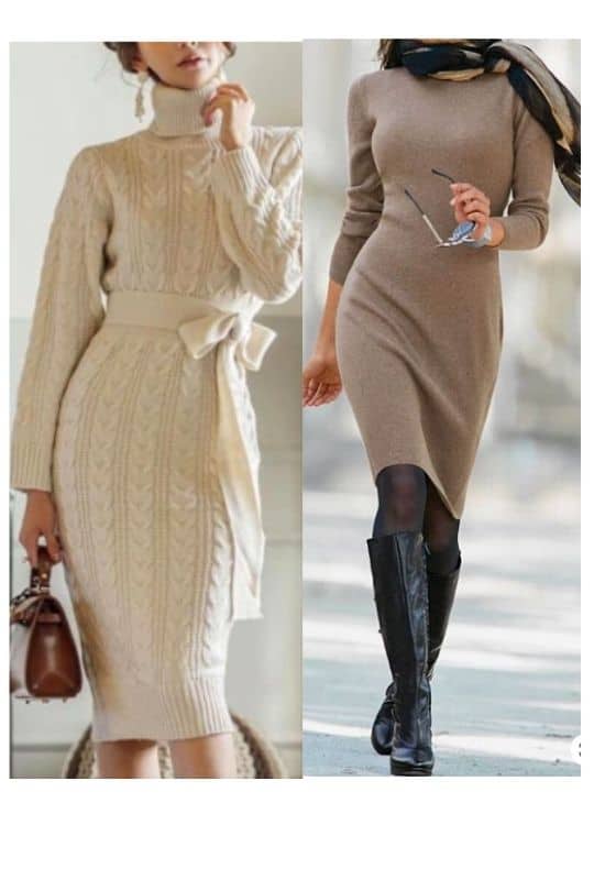 how to dress feminine in winter