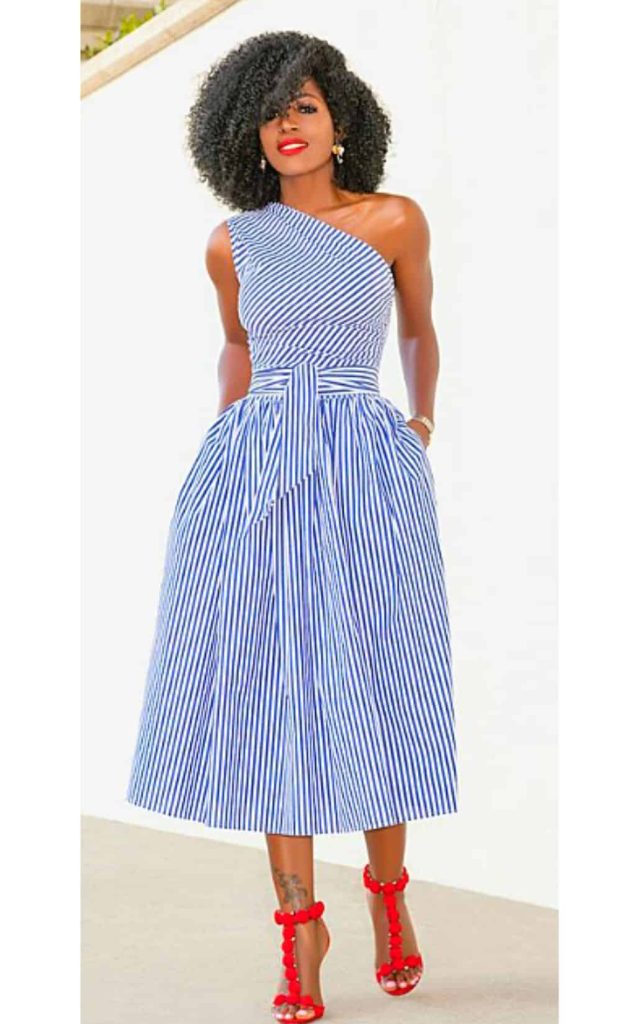 asymmetrical dress outfit