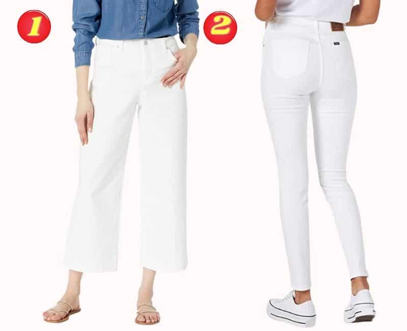 HOW TO WEAR WHITE JEANS WITH CELLULITE