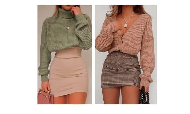 how to wear a bodycon skirt casually and modest