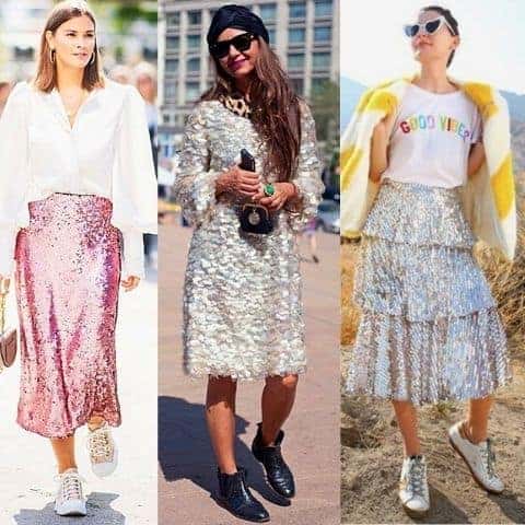 how to wear a sequin dress casually